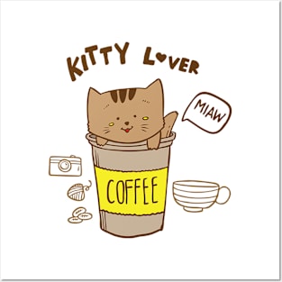 KItty lover Coffee Posters and Art